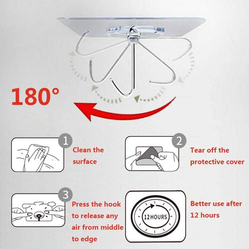 24-Pack: Adhesive Hooks Kitchen Wall Hooks Kitchen & Dining - DailySale