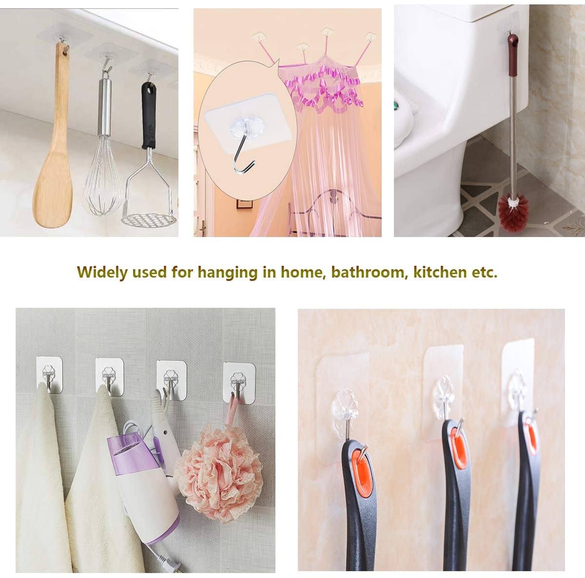 24-Pack: Adhesive Hooks Kitchen Wall Hooks Kitchen & Dining - DailySale