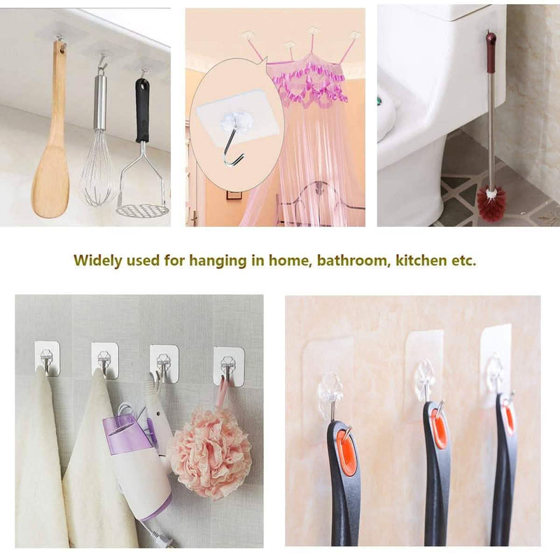 24-Pack: Adhesive Hooks Kitchen Wall Hooks Kitchen & Dining - DailySale