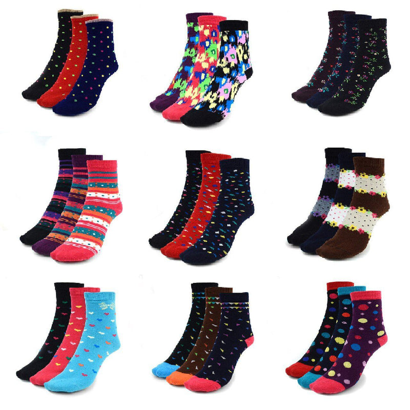 24-Pack: Assorted Warm And Comfortable Ladies Socks Women's Accessories - DailySale