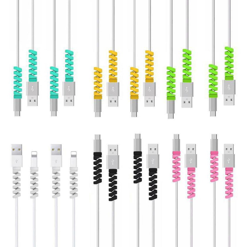 24-Pack: Flexible Silicone Cable Protector Gadgets & Accessories - DailySale