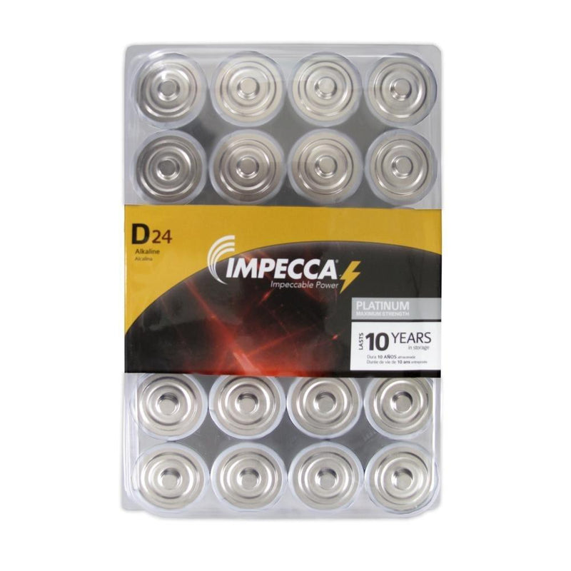 24-Pack: Impecca Alkaline D LR20 Platinum Batteries Gadgets & Accessories - DailySale