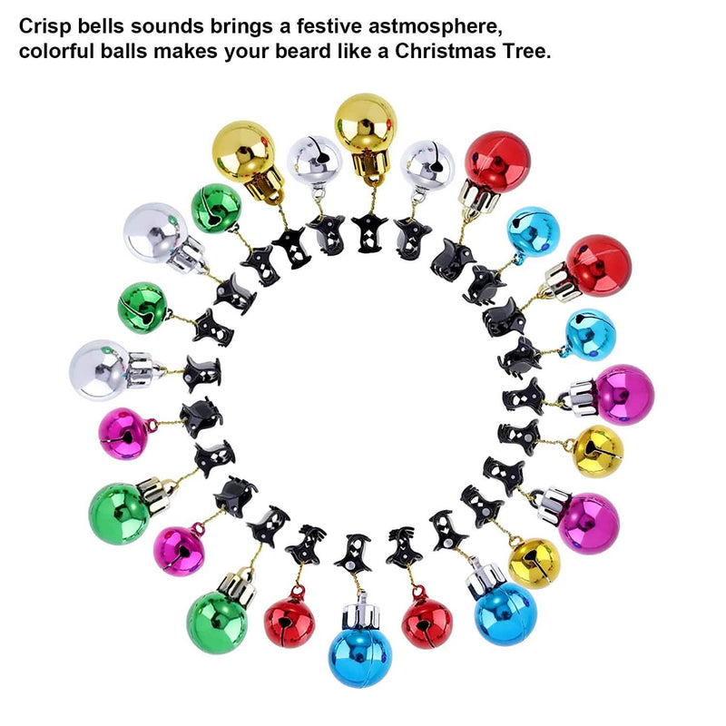 24-Piece: Christmas Beard Baubles Ornaments Santa Claus Beard Bells Holiday Decor & Apparel - DailySale