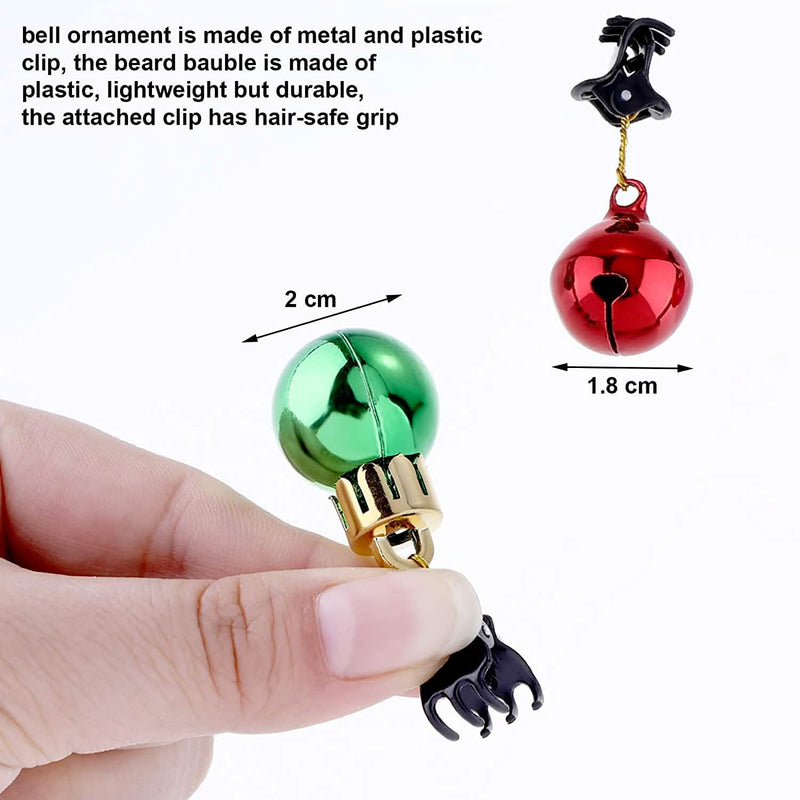 24-Piece: Christmas Beard Baubles Ornaments Santa Claus Beard Bells Holiday Decor & Apparel - DailySale