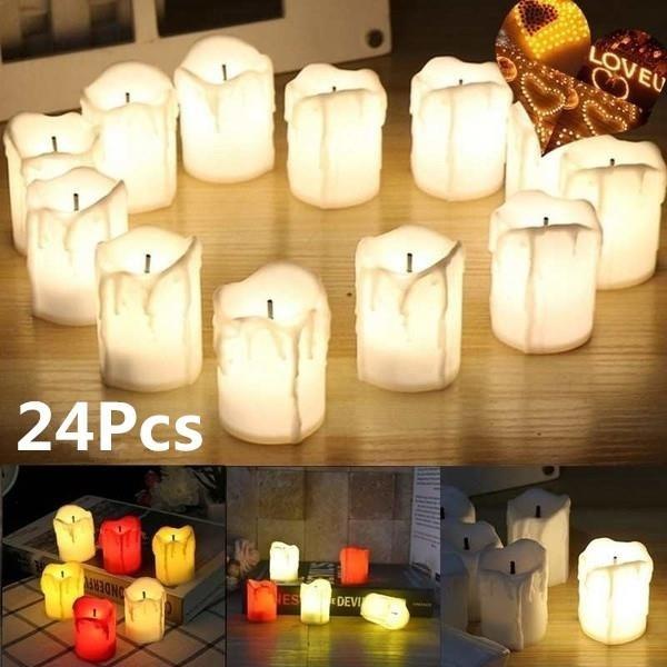 24-Piece: LED Flameless Candle Indoor Lighting - DailySale