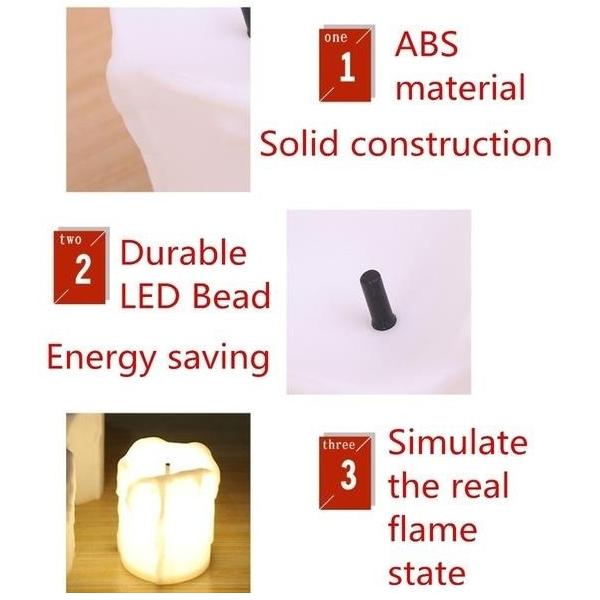 24-Piece: LED Flameless Candle Indoor Lighting - DailySale