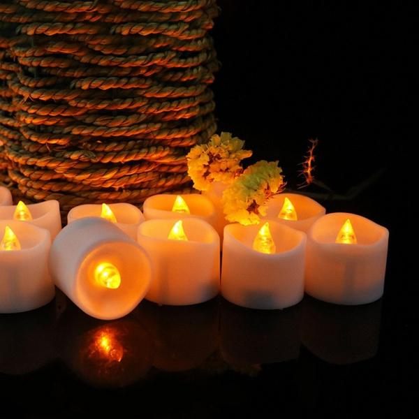 24-Piece: LED Flameless Tea Light Candle Indoor Lighting - DailySale