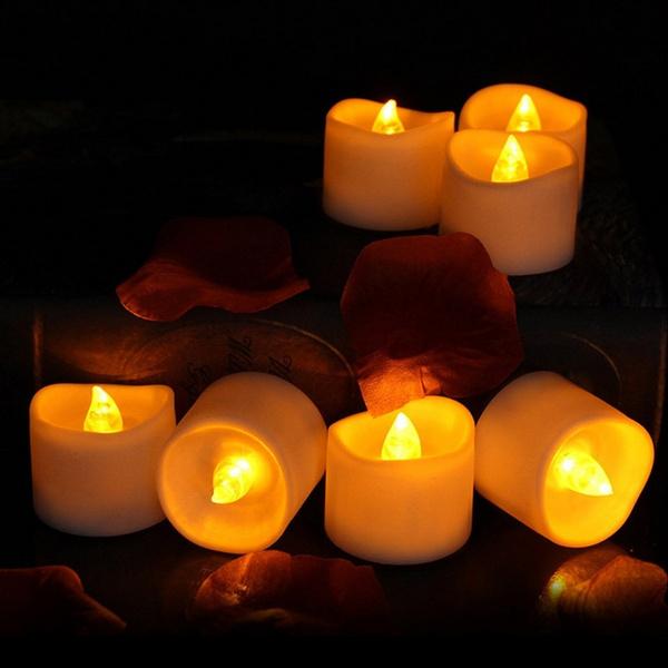 24-Piece: LED Flameless Tea Light Candle Indoor Lighting - DailySale