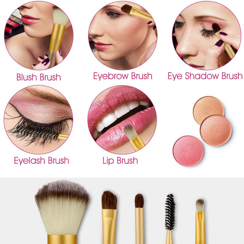 24-Piece: Makeup Brushes Set Beauty & Personal Care - DailySale