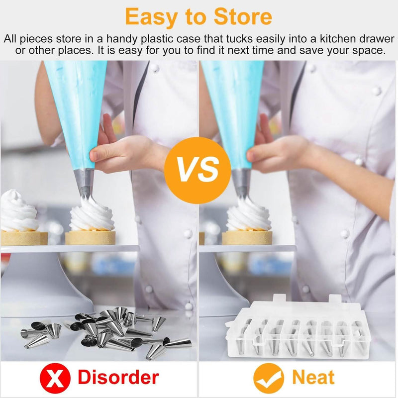 24-Piece: Stainless Steel Cake Decorating Supplies Kit Kitchen & Dining - DailySale