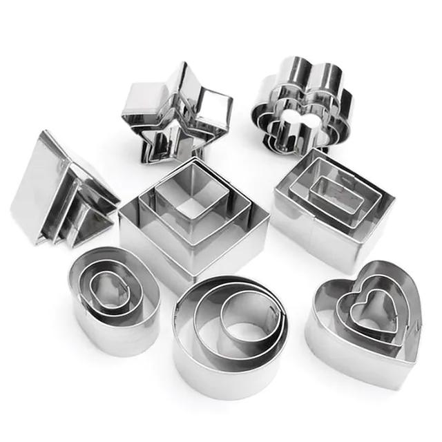 24-Piece: Stainless Steel Cookie Cutters Set Kitchen & Dining - DailySale