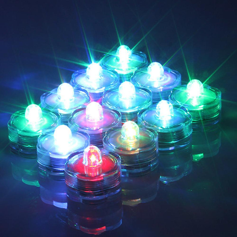 24-Piece: Submersible RGB LED Tea Light Candle Lighting & Decor - DailySale