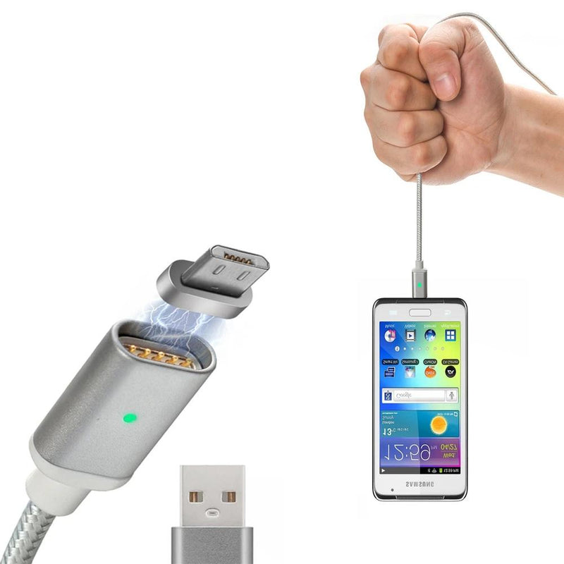 (2.4A) Magnetic Micro USB Sync Data Charging Cable Mobile Accessories - DailySale
