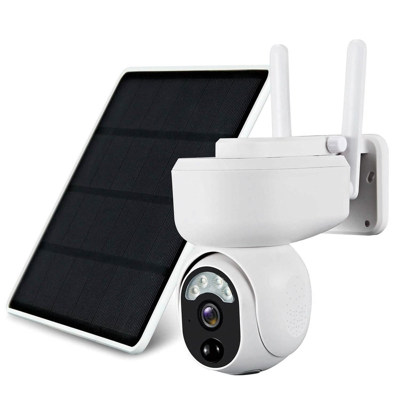 2.4G Wifi Solar Wireless 1080P Surveillance Camera with Flood Light Night Vision Smart Home & Security - DailySale