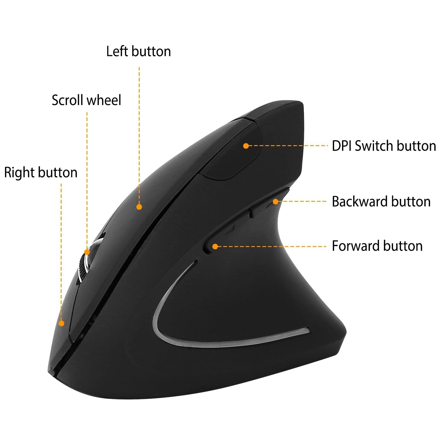 2.4G Wireless Vertical Mouse Ergonomic Optical Mice Computer Accessories - DailySale