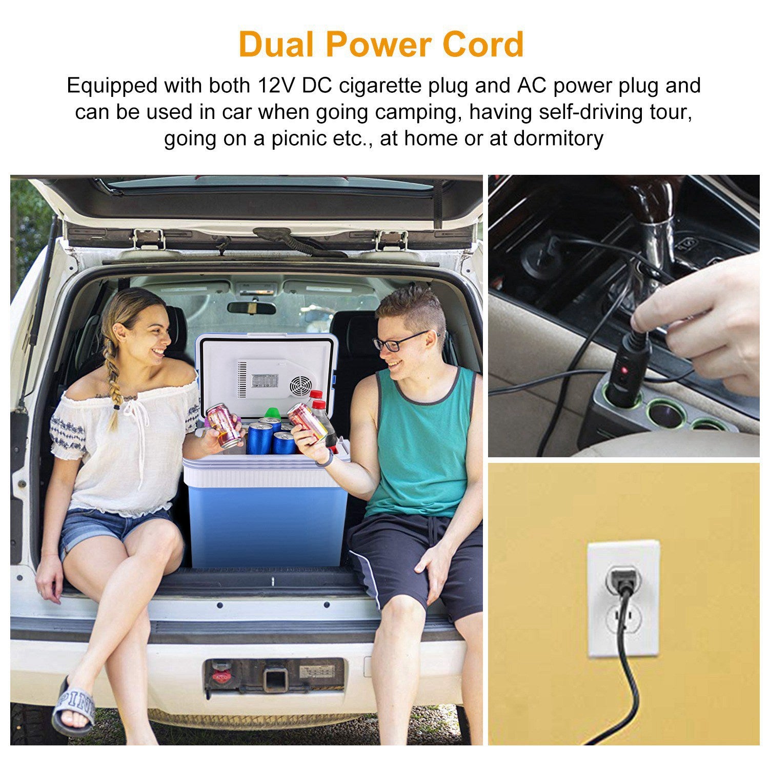 24L 12V Car Portable Refrigerator Travel Cooler Automotive - DailySale