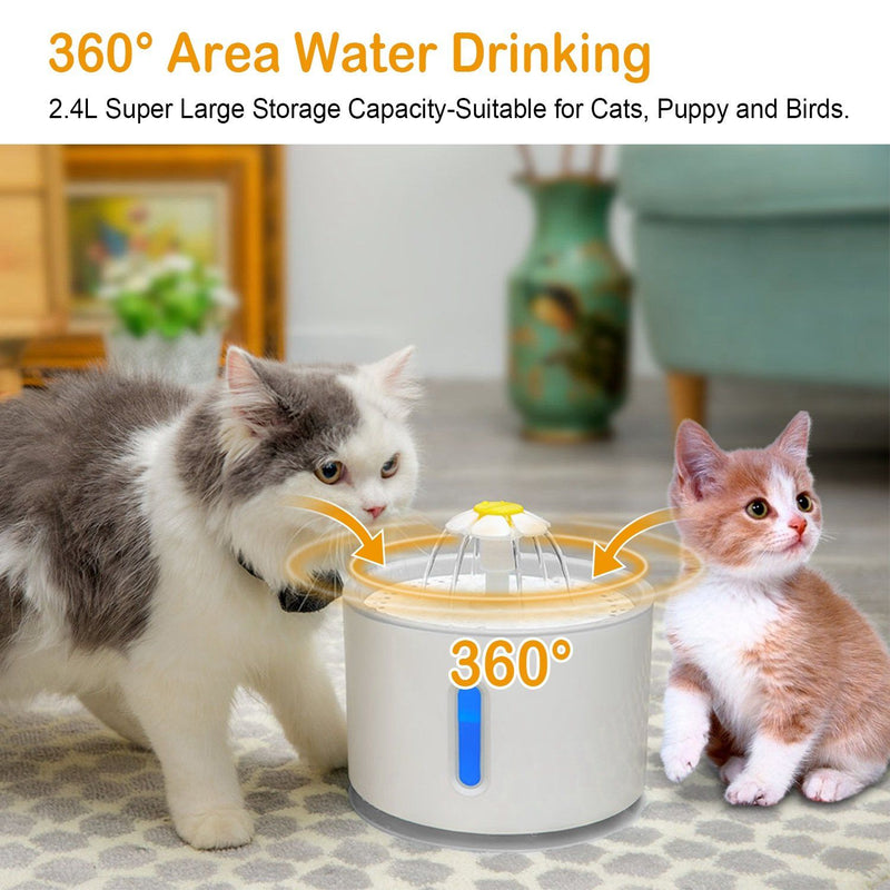 2.4L Automatic Pet Water Fountain Pet Supplies - DailySale