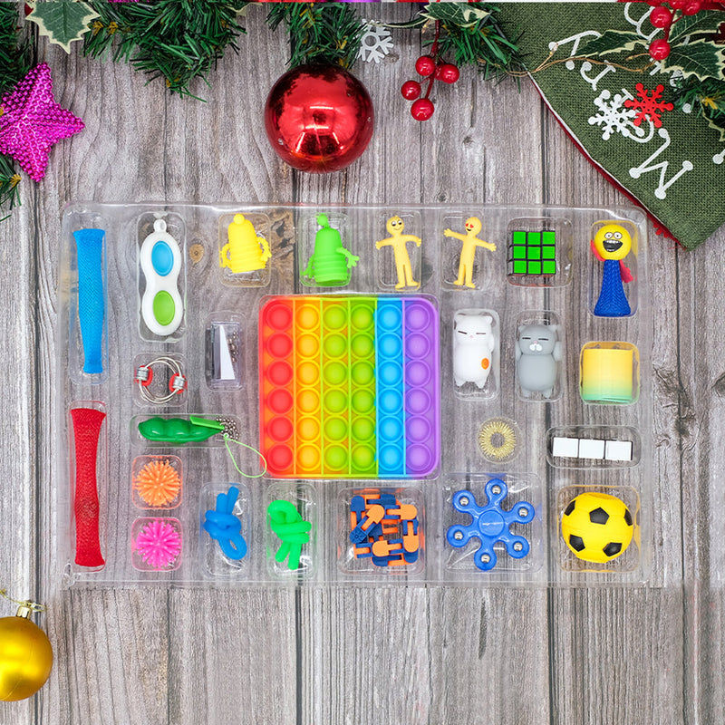 25-Piece: Christmas Advent Fidget Toy Calendar