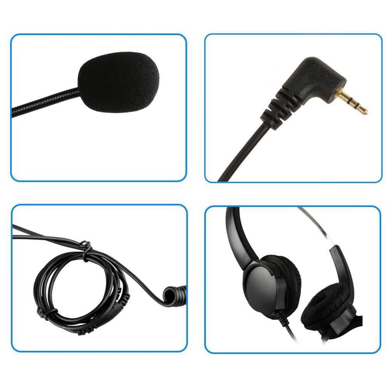 2.5mm Dual Headset for Cordless Phones Headphones & Audio - DailySale