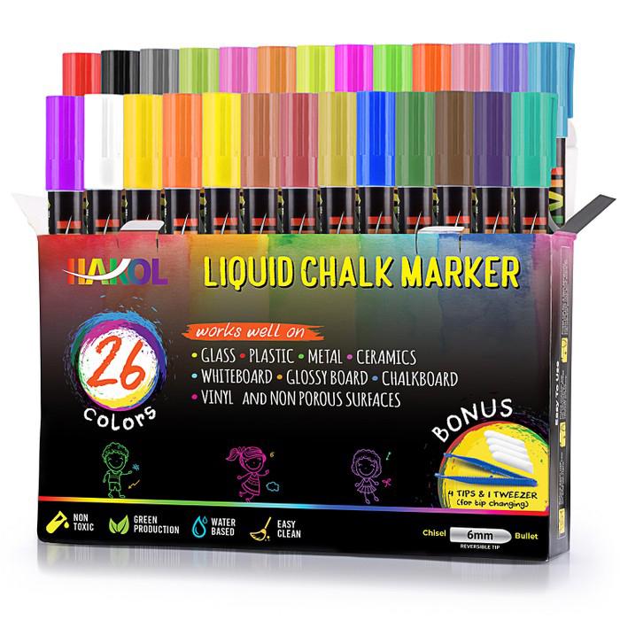 26-Piece Set: Liquid Chalk Markers Great For Non-Porous Surfaces Toys & Games - DailySale