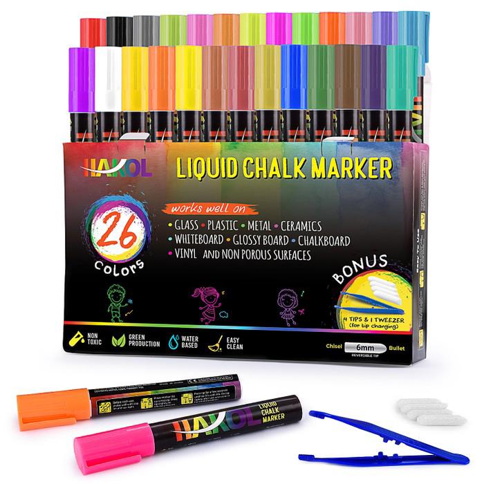 26-Piece Set: Liquid Chalk Markers Great For Non-Porous Surfaces Toys & Games - DailySale