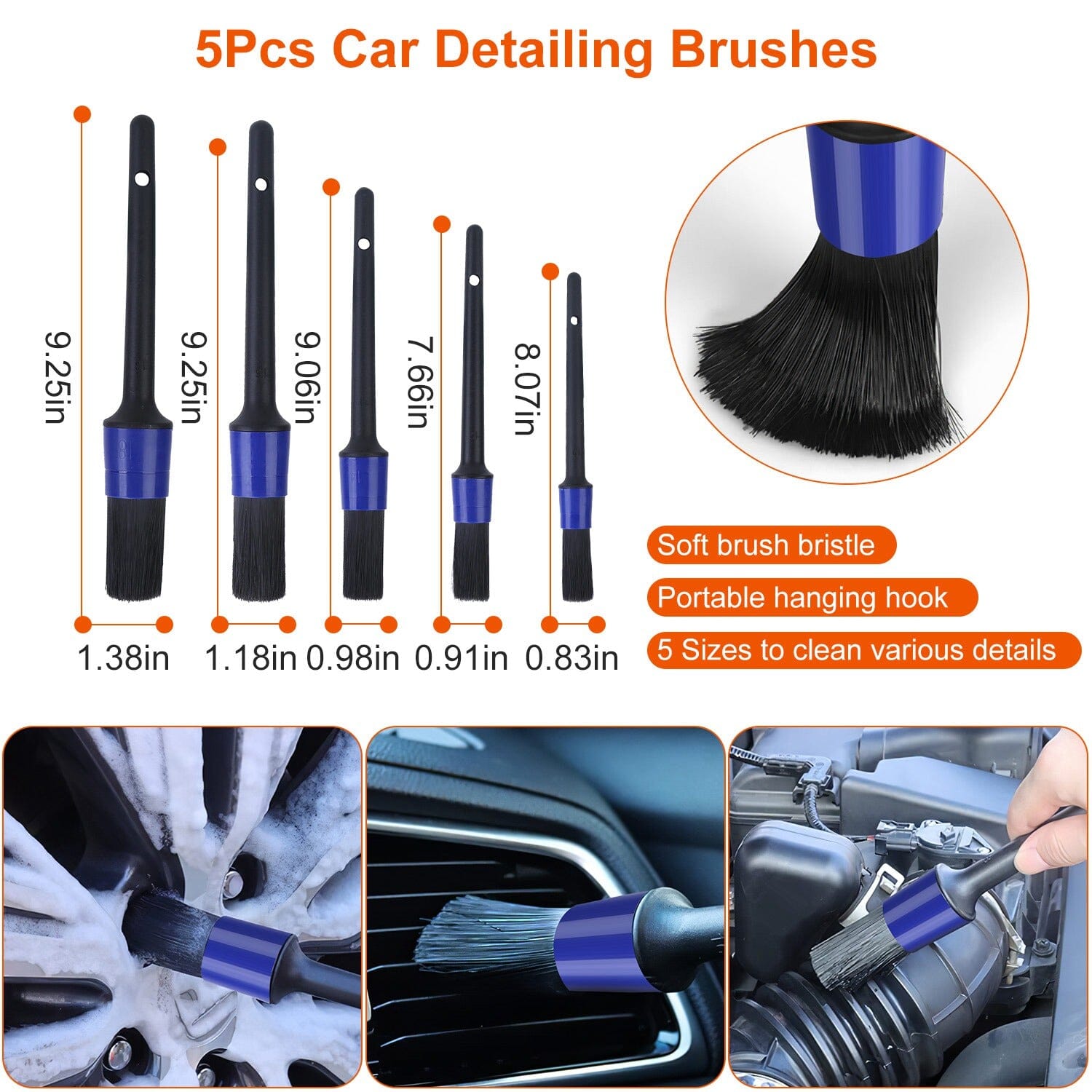 26-Pieces: Car Detailing Brush Kit Automotive - DailySale