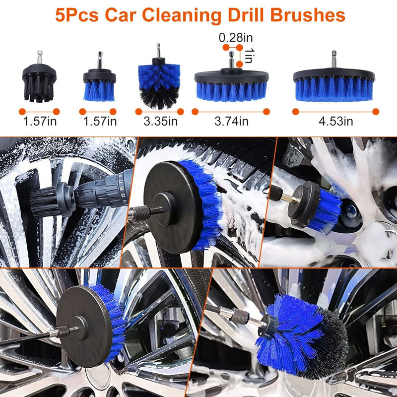 Car Detailing Drill Brush Kit