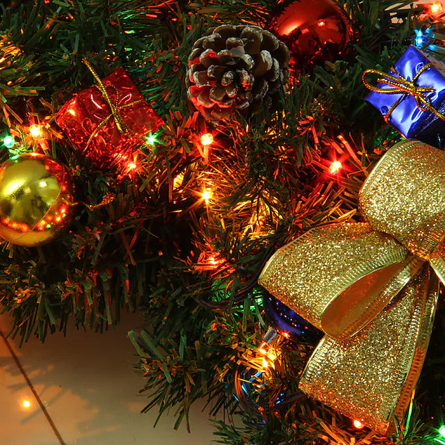 2.7 Meter Christmas Rattan Garland Decorative Holiday Decor & Apparel - DailySale