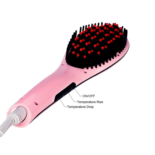 Detangling Hair Straightener Brush - Assorted Colors - DailySale, Inc