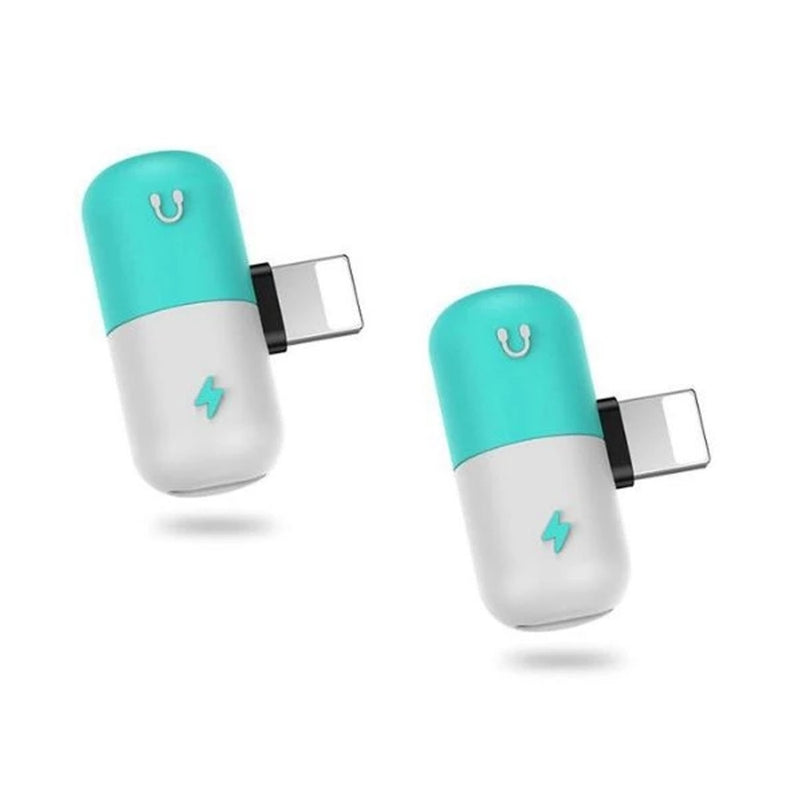 2-Pack: 2-in-1 Apple Lightning Adapter - DailySale, Inc