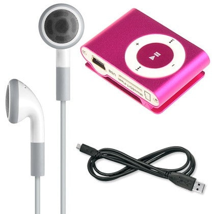 Mini Shuffling MP3 Player with USB Cable and Headphones - DailySale, Inc