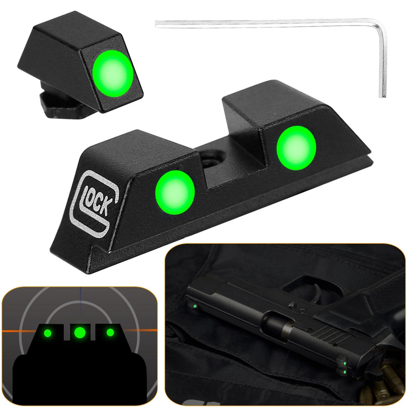 3-Dot Green Gun Night Sight Set Tactical - DailySale