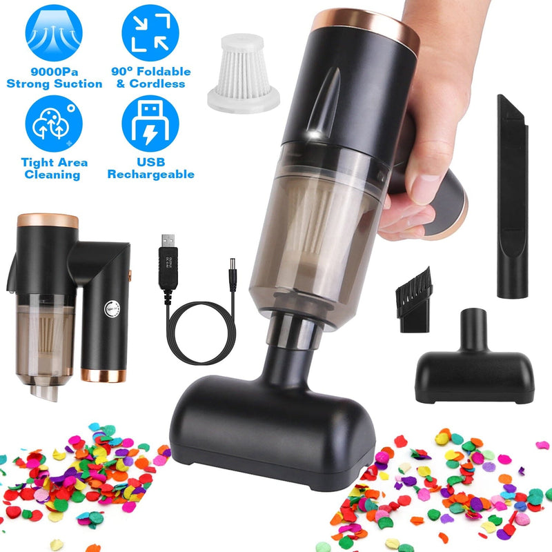 3-in-1 120W Portable Reachable Vacuum with Brush Nozzle Automotive - DailySale