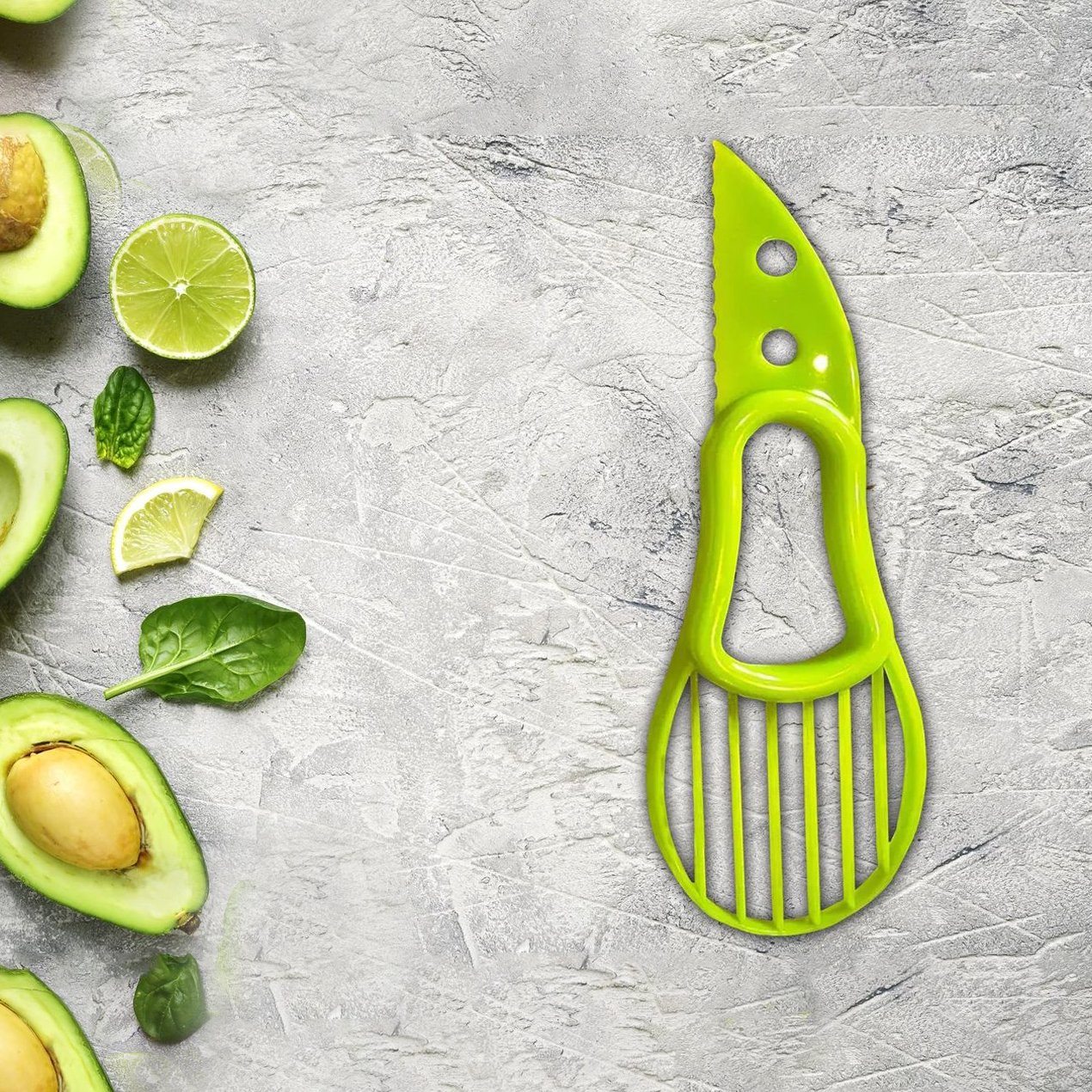 3-in-1 Avocado Cutter, Slicer and Pit Remover Tool Kitchen & Dining - DailySale