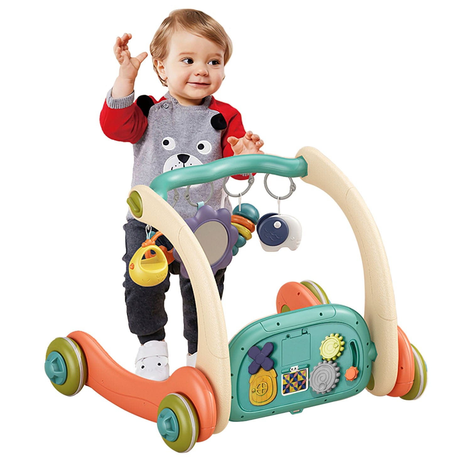 3-in-1 Baby Gym Playmat with Learning Walker for 0-12 Months Old Baby - DailySale