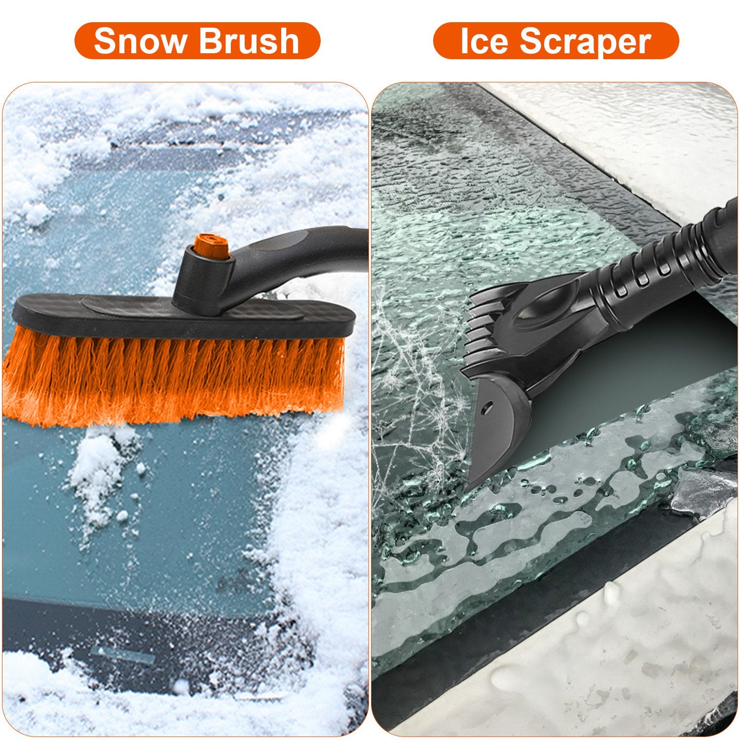 3 In 1 Extendable Windshield Ice Scraper Automotive - DailySale