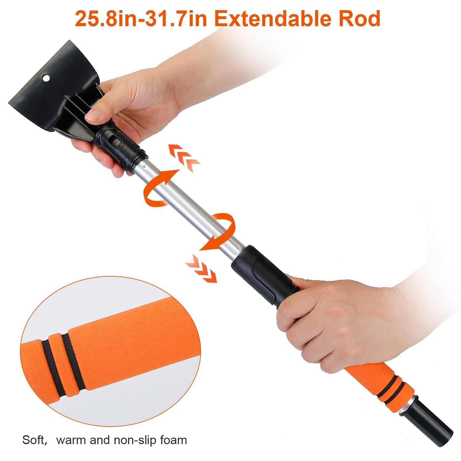 3 In 1 Extendable Windshield Ice Scraper Automotive - DailySale