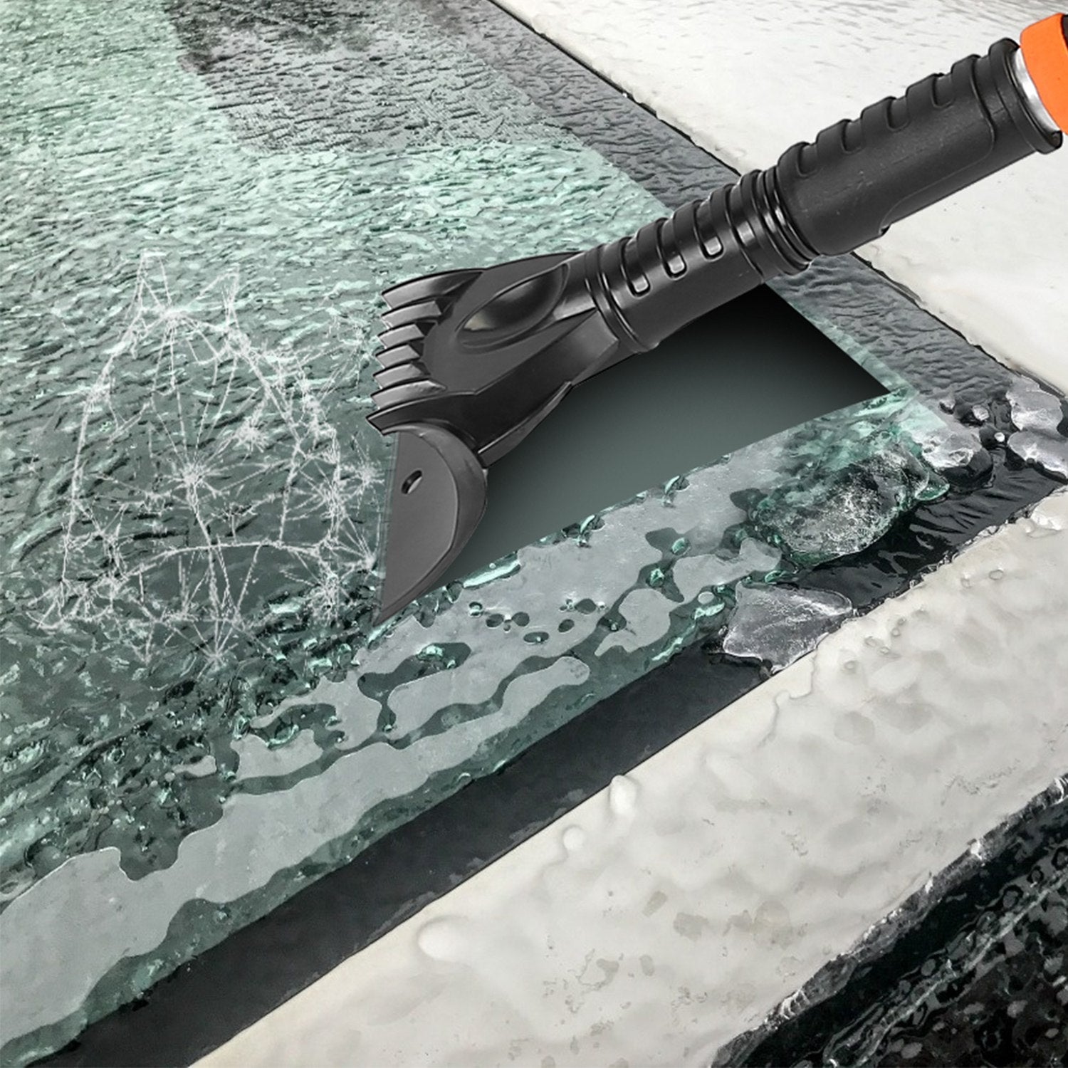 3 In 1 Extendable Windshield Ice Scraper Automotive - DailySale