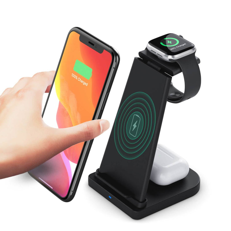3-in-1 Foldable Fast Wireless Charging Stand Mobile Accessories - DailySale