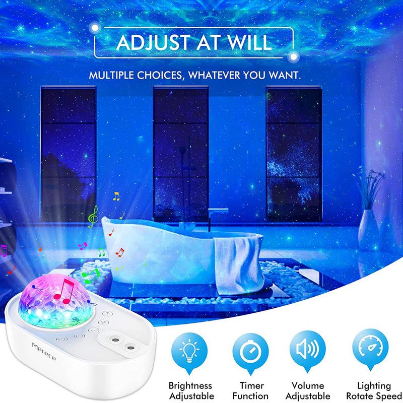 3-in-1 Galaxy Night Light Projector with Remote Control Indoor Lighting - DailySale