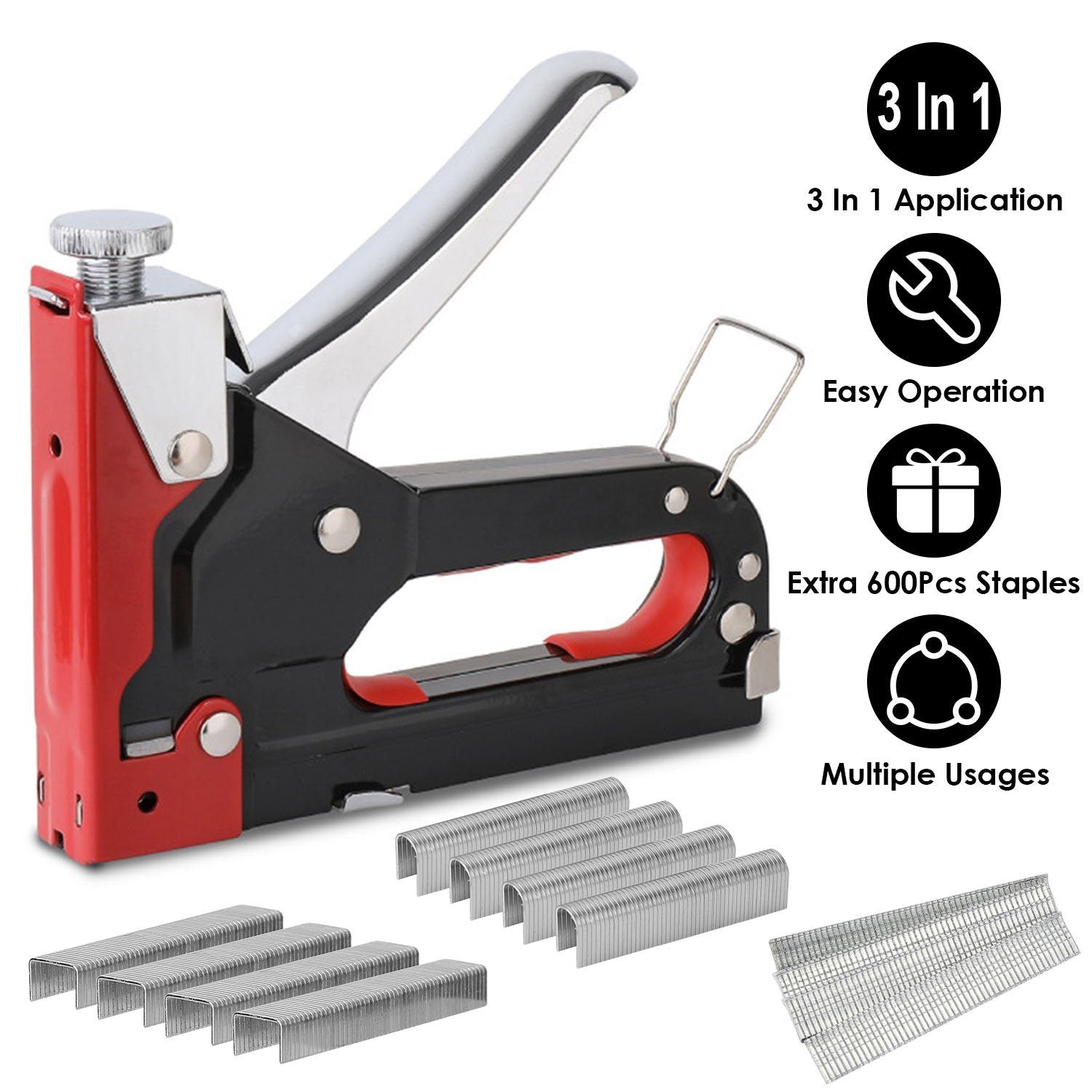 3-in-1 Heavy Duty Manual Nail Stapler Kit Art & Craft Supplies - DailySale