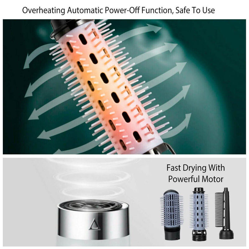 3-in-1 Hot Air Brush One-Step Hair Dryer Comb Beauty & Personal Care - DailySale