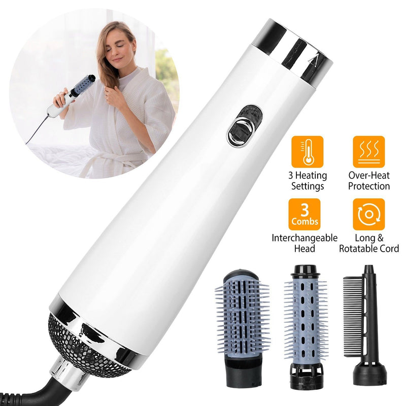 3-in-1 Hot Air Brush One-Step Hair Dryer Comb Beauty & Personal Care - DailySale