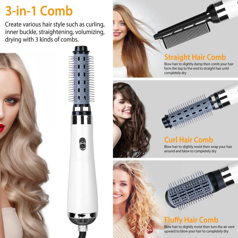 3-in-1 Hot Air Brush One-Step Hair Dryer Comb Beauty & Personal Care - DailySale