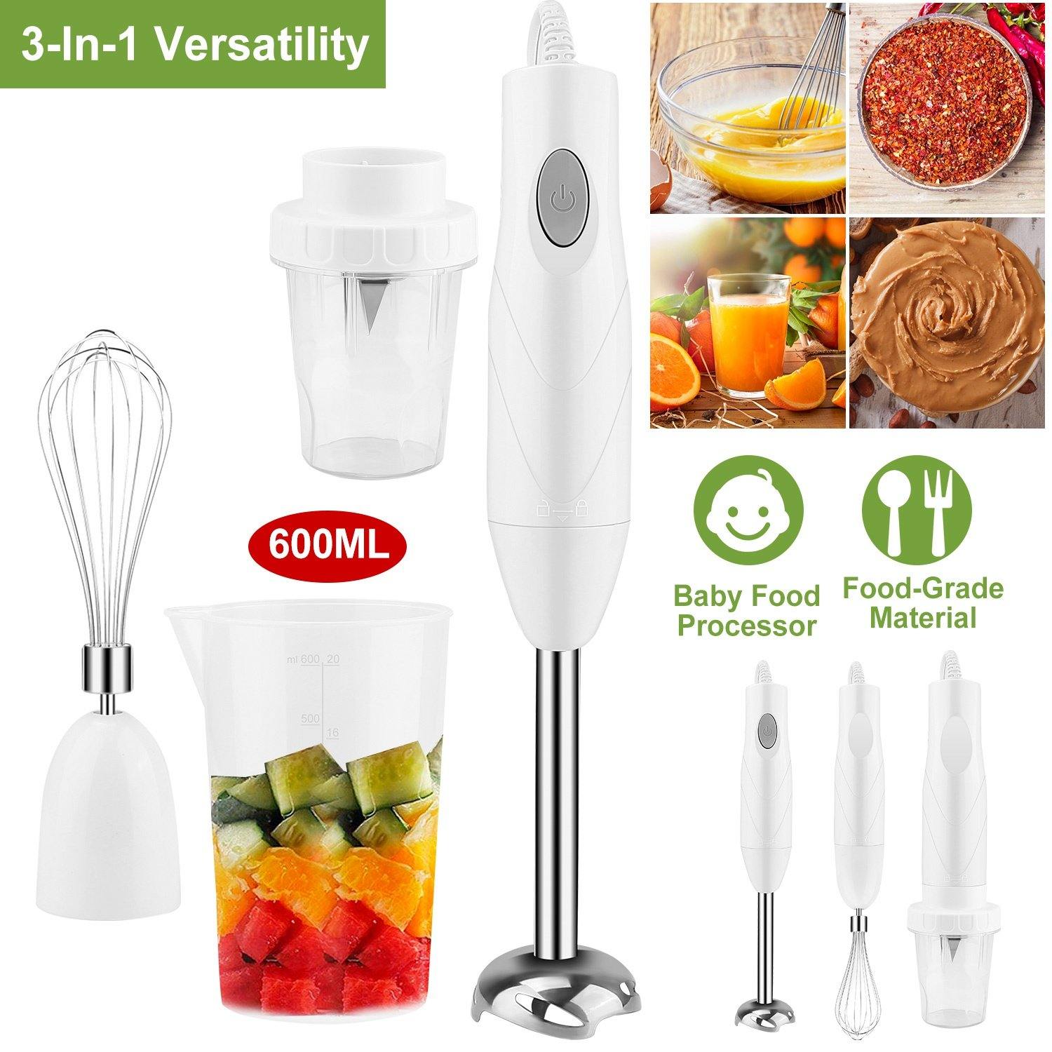 3-in-1 Immersion Hand Blender Multifunctional Stick Kitchen & Dining - DailySale