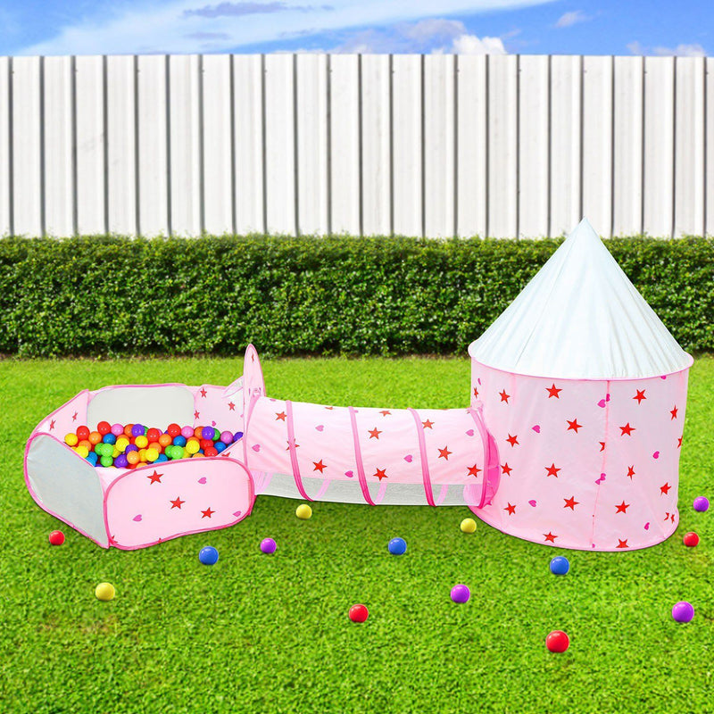 3-in-1 Kids Play Tent Ball Pit Set