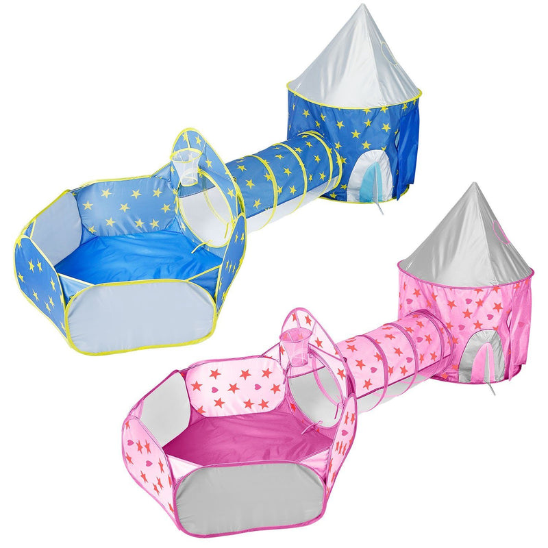 3-in-1 Kids Play Tent Ball Pit Set Toys & Games - DailySale
