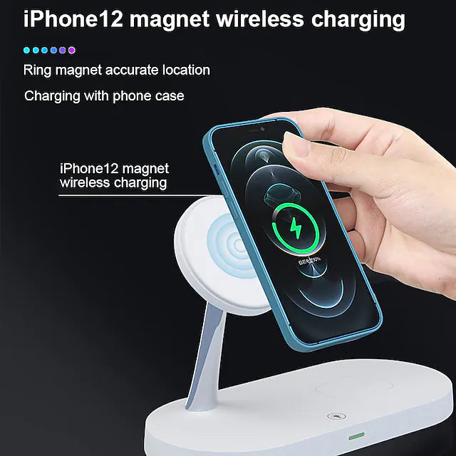 3 in 1 Magnetic Wireless Charger Mobile Accessories - DailySale