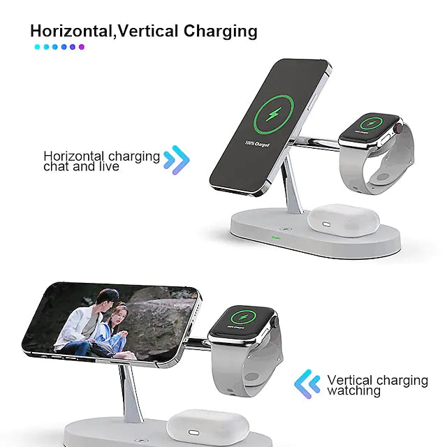 3 in 1 Magnetic Wireless Charger Mobile Accessories - DailySale