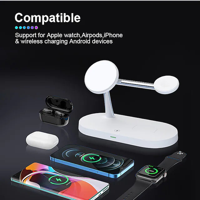 3 in 1 Magnetic Wireless Charger Mobile Accessories - DailySale